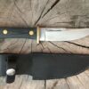 Tanto with Guard, Paper and Canvas Black Micarta Grips