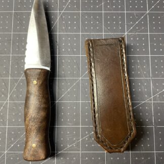 with Figured Walnut Wood Handle, Brass Pins
