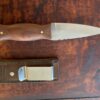 Scottish Highlander Knife Sgian-dubh with Figured Walnut Wood Handle, Brass Pins 920 - Image 2