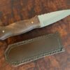 Scottish Highlander Knife Sgian-dubh with Figured Walnut Wood Handle, Brass Pins 920